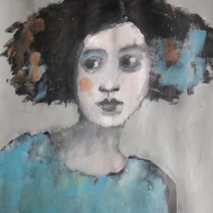 Painting matin gris by VAG | Painting Figurative Acrylic