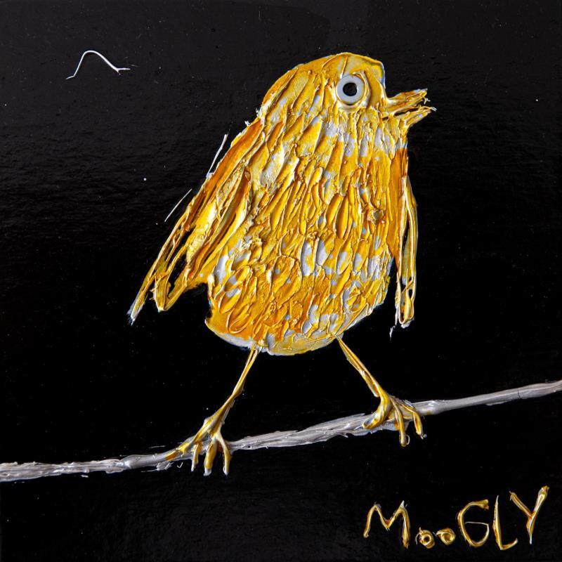 Peinture PENSIFUS par Moogly | Tableau Art naïf Animaux Carton Acrylique