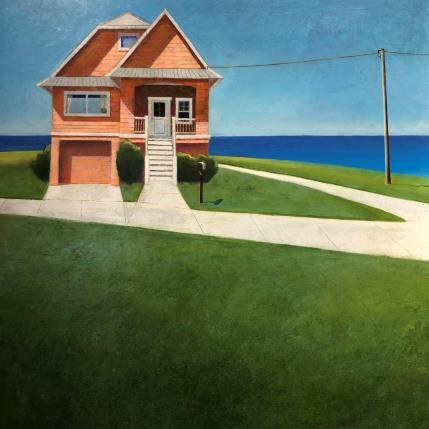 Painting Le refuge by Foucras François | Painting Figurative Acrylic Architecture, Landscapes, Life style