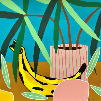 Painting Pink Lemon on a table by JuLIaN | Painting Acrylic