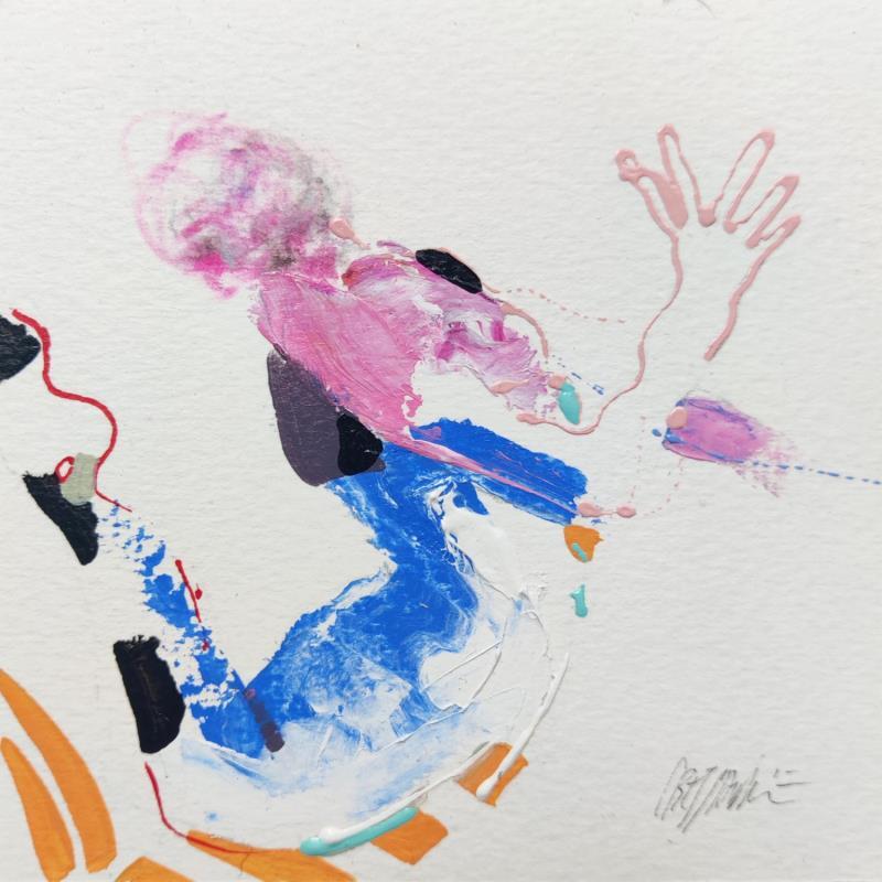 Peinture Coucou ! par Cressanne | Tableau Art Singulier Nu Acrylique