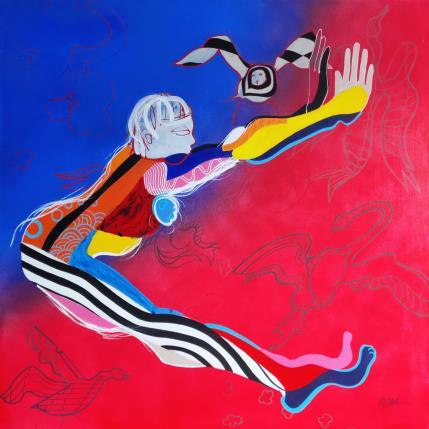 Peinture L'Élan par Cressanne | Tableau Figuratif Acrylique nu