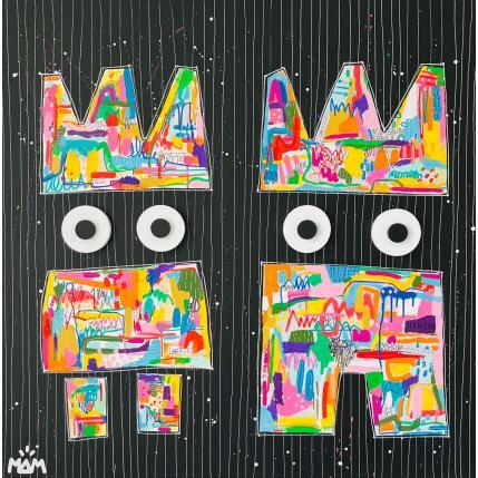 Gemälde Mr et MISS POTES von Mam | Gemälde Pop-Art Acryl Pop-Ikonen