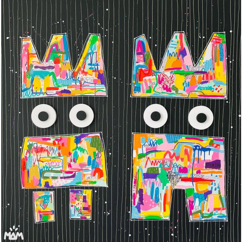 Pintura Mr et MISS POTES por Mam | Pintura Pop art Iconos pop Acrílico