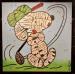 Peinture Snoopy Golf par Cmon | Tableau
