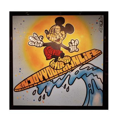 Peinture Mickey Surfing par Cmon | Tableau