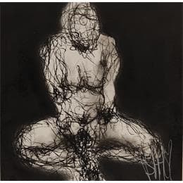 Peinture Amélie par Sahuc François | Tableau Figuratif Acrylique Nu