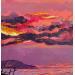 Painting Sunset by the sea 2 by Chen Xi | Painting Figurative Landscapes Oil