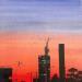 Pintura The city at sunset 3 por Chen Xi | Pintura Figurativo Aceite