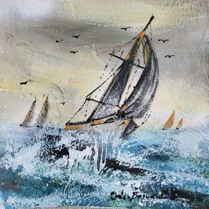 Peinture On arrive ! par Ortis-Bommarito Nicole | Tableau Figuratif Acrylique Marine