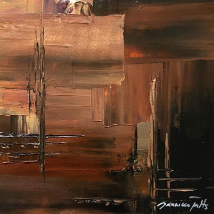 Peinture Golden Brown iii par Talts Jaanika | Tableau Abstrait Acrylique Urbain
