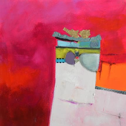 Peinture La tour des femmes savantes par Lau Blou | Tableau Abstrait Acrylique minimaliste