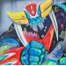 Pintura Goldorak por Lemoine Mael | Pintura Pop art Iconos pop Graffiti Posca