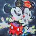 Painting Mickey Minnie Mouse by Lemoine Mael | Painting Pop-art Pop icons Graffiti Posca