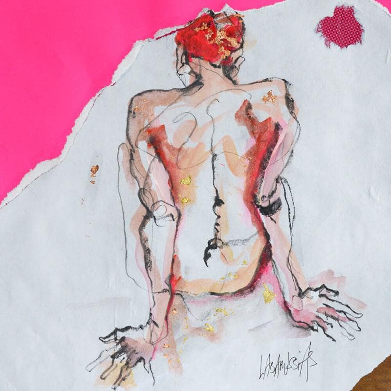 Painting Viviane by Labarussias | Painting Figurative Nude