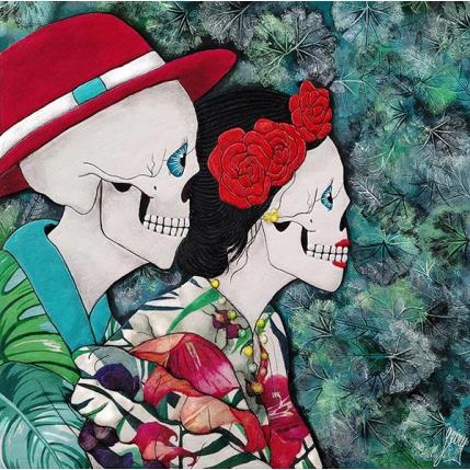 Peinture APASIONADAMENTE par Geiry | Tableau Figuratif Bois Icones Pop, Portraits