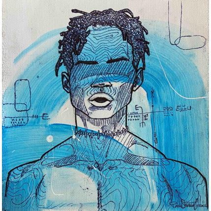 Painting Golata by Paris Sketch Culture | Painting Naive art Acrylic Minimalist, Nude, Pop icons, Portrait