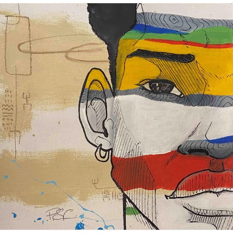 Peinture Smelo par Paris Sketch Culture | Tableau Pop-art Portraits Icones Pop Minimaliste Acrylique