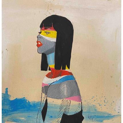 Painting Soft kindness by Paris Sketch Culture | Painting Pop-art Acrylic Minimalist, Pop icons, Portrait