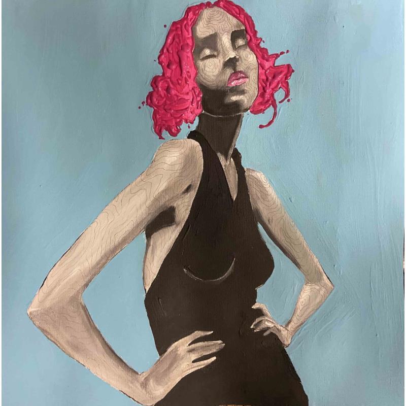 Peinture Amnishaka par Paris Sketch Culture | Tableau Pop-art Portraits Icones Pop Minimaliste Acrylique