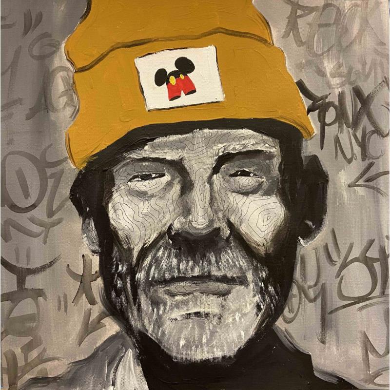 Peinture Anton jake par Paris Sketch Culture | Tableau Pop-art Portraits Icones Pop Noir & blanc Acrylique
