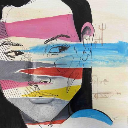 Peinture Pretty innocent par Paris Sketch Culture | Tableau Pop-art Acrylique Icones Pop, Minimaliste, Portraits