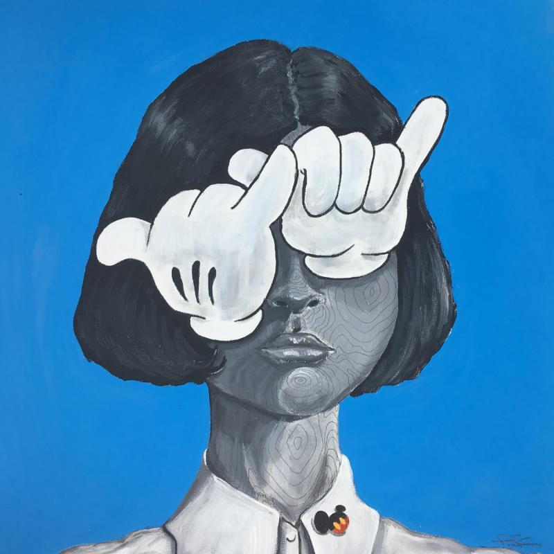 Gemälde An innocent von Paris Sketch Culture | Gemälde Pop-Art Porträt Pop-Ikonen Acryl