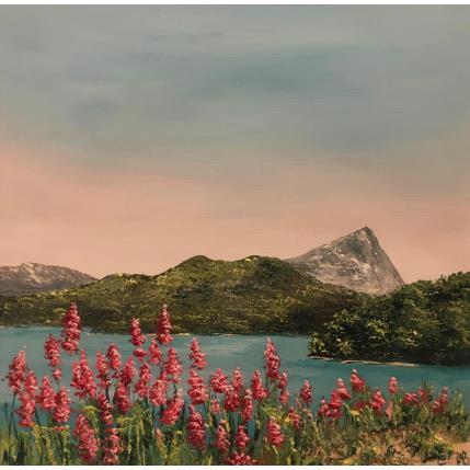 Peinture Vue sur la Sainte Victoire par Blandin Magali | Tableau Figuratif Huile Paysages