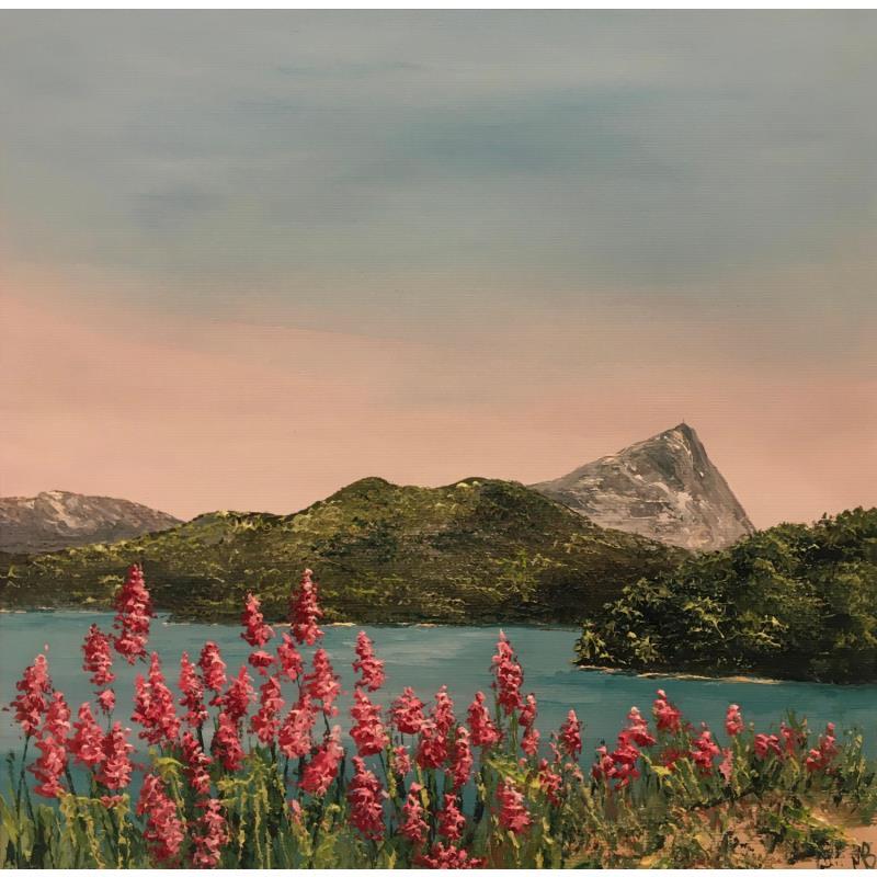 Peinture Vue sur la Sainte Victoire par Blandin Magali | Tableau Figuratif Paysages Huile