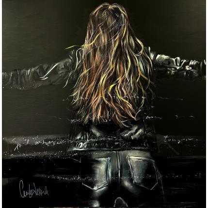 Painting Pour l'amour de l'amour by Desserle Cecile | Painting Figurative Oil Black & White, Life style