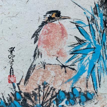 Painting Bambou by Yu Huan Huan | Painting Figurative Ink