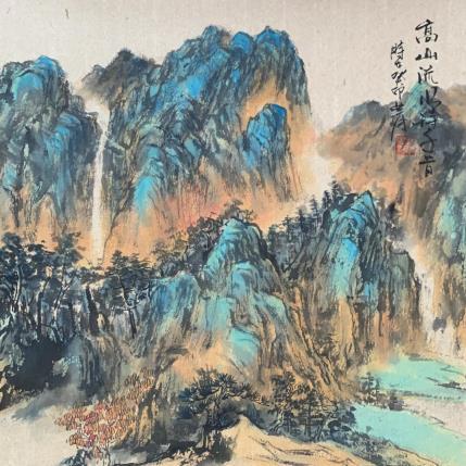 Painting Mountains by Yu Huan Huan | Painting Figurative Ink Landscapes