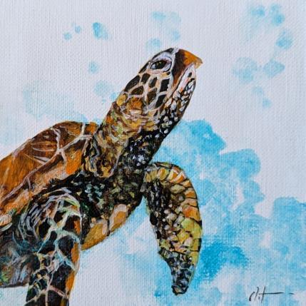 Peinture Maxime  par CLOT | Tableau Figuratif Acrylique Animaux, Marine