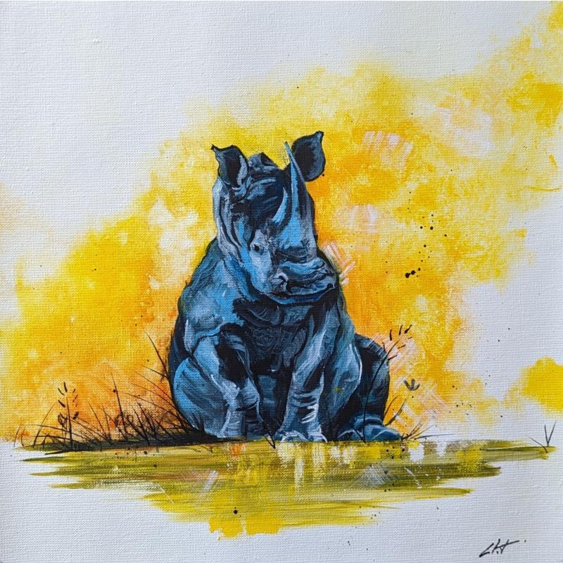 Peinture Valentine  par CLOT | Tableau Figuratif Animaux Acrylique