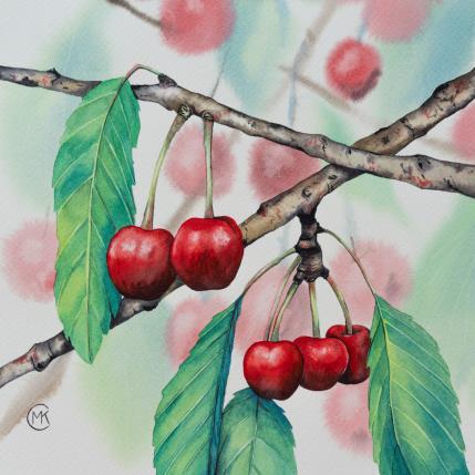 Painting L'été goûtu by Kuprina Carle Maria | Painting Figurative Watercolor Nature, Pop icons