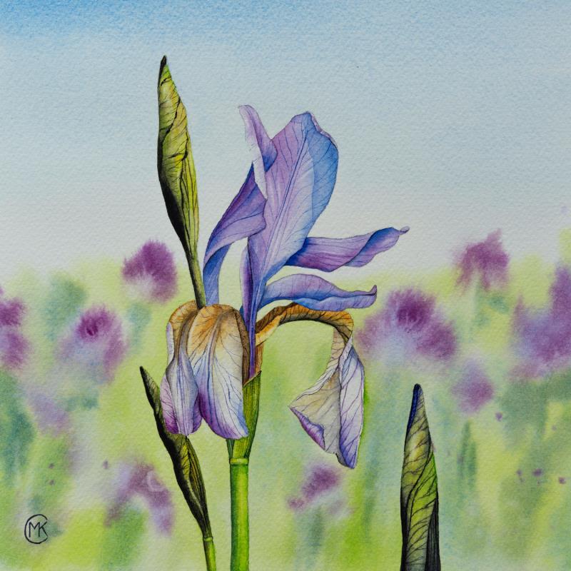 Gemälde L'élégance  von Kuprina Carle Maria | Gemälde Figurativ Natur Aquarell