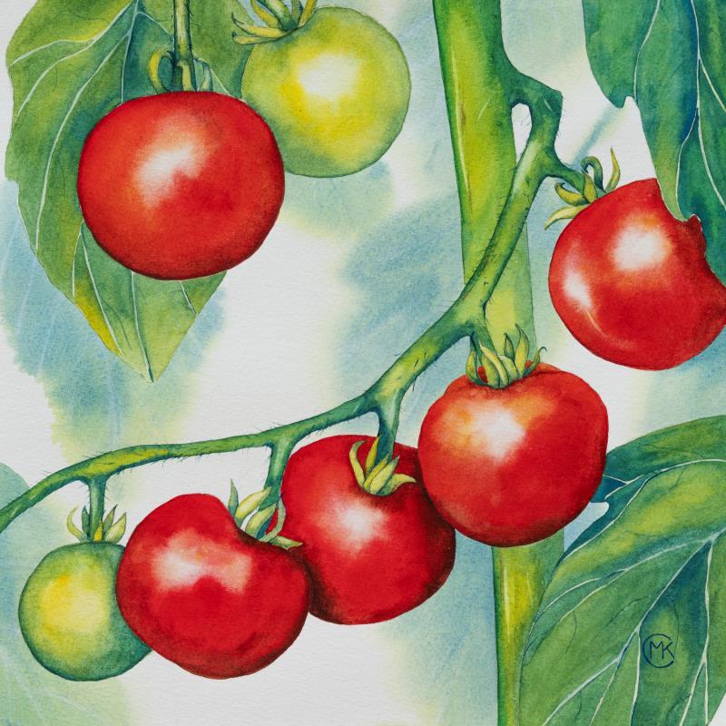 Gemälde Au soleil von Kuprina Carle Maria | Gemälde Figurativ Natur Aquarell