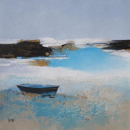 Painting Marée basse by Dominique Gaultier x Françoise Duprat | Painting Abstract Oil