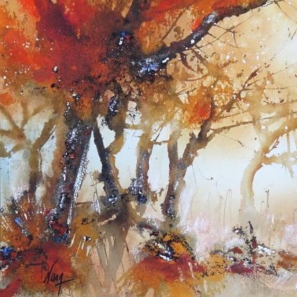 Painting Parmi les chênes lièges by Naen x Violaine Abbatucci | Painting Figurative