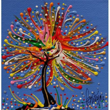 Painting Le Ciel coloré pour toi by Fonteyne David | Painting Figurative Acrylic Landscapes, Still-life