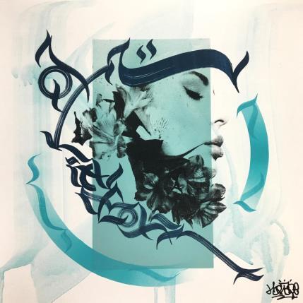 Painting The flower girl by Maderno | Painting Street art Graffiti Portrait