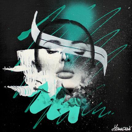 Painting Sérénité by Maderno | Painting Street art Graffiti Pop icons, Portrait