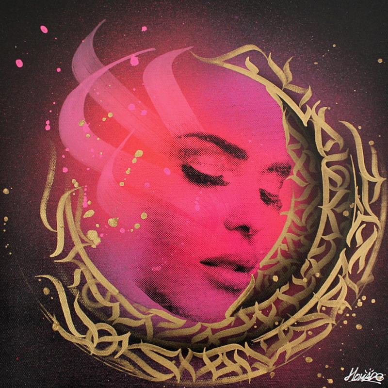 Painting Girl energy by Maderno | Painting Street art Portrait Graffiti