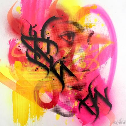Painting Behind the face by Maderno | Painting Street art Graffiti Portrait