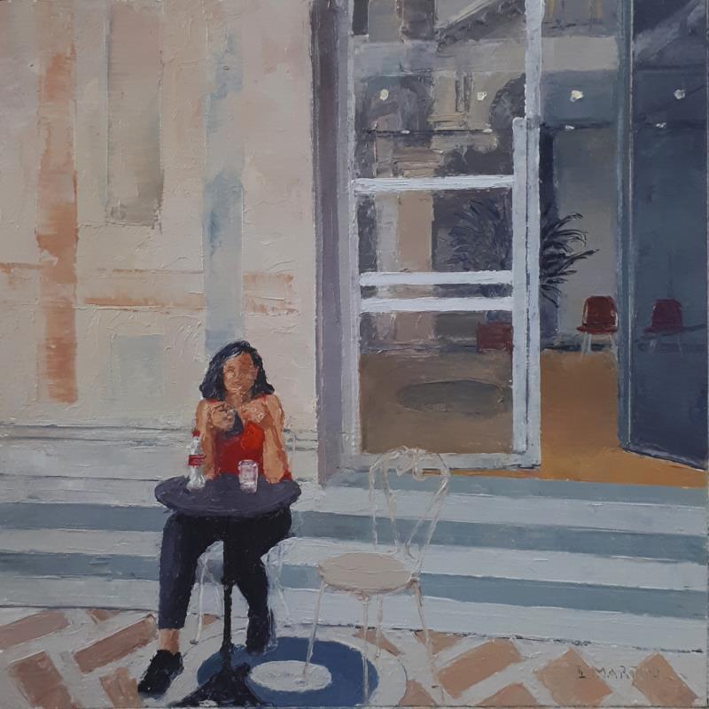 Painting Au Petit Palais by Martin Laurent | Painting Figurative Life style Oil