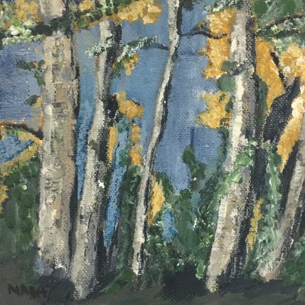 Peinture The woods par Kouyoumdjian Nada | Tableau Figuratif Acrylique Paysages