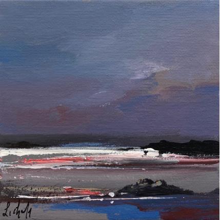 Painting Stone by Chevalier Lionel | Painting Figurative Acrylic Landscapes, Marine, Minimalist