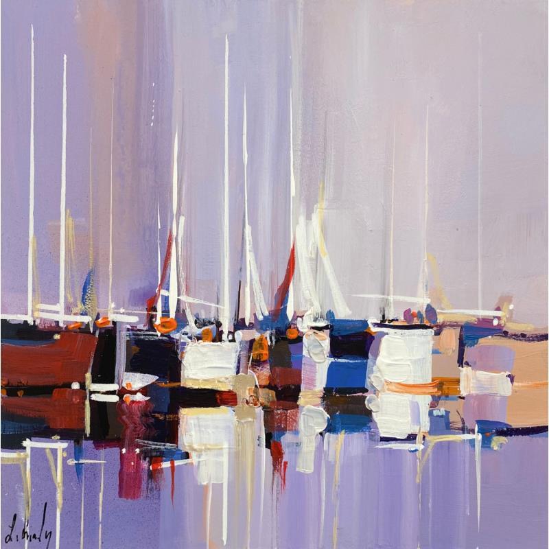 Gemälde Maya von Chevalier Lionel | Gemälde Figurativ Marine Minimalistisch Acryl