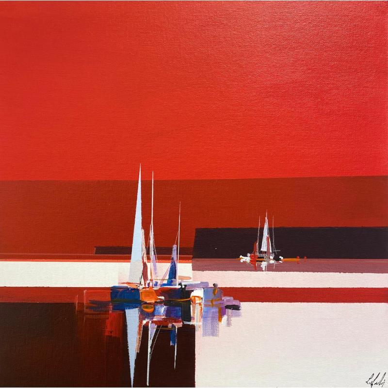 Peinture Reda par Chevalier Lionel | Tableau Figuratif Marine Minimaliste Acrylique