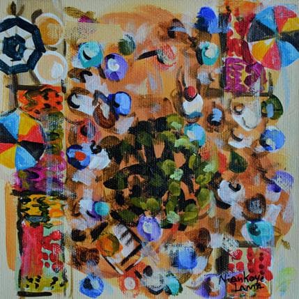 Painting Place de marché 266 by Lama Niankoye | Painting Figurative Acrylic Life style